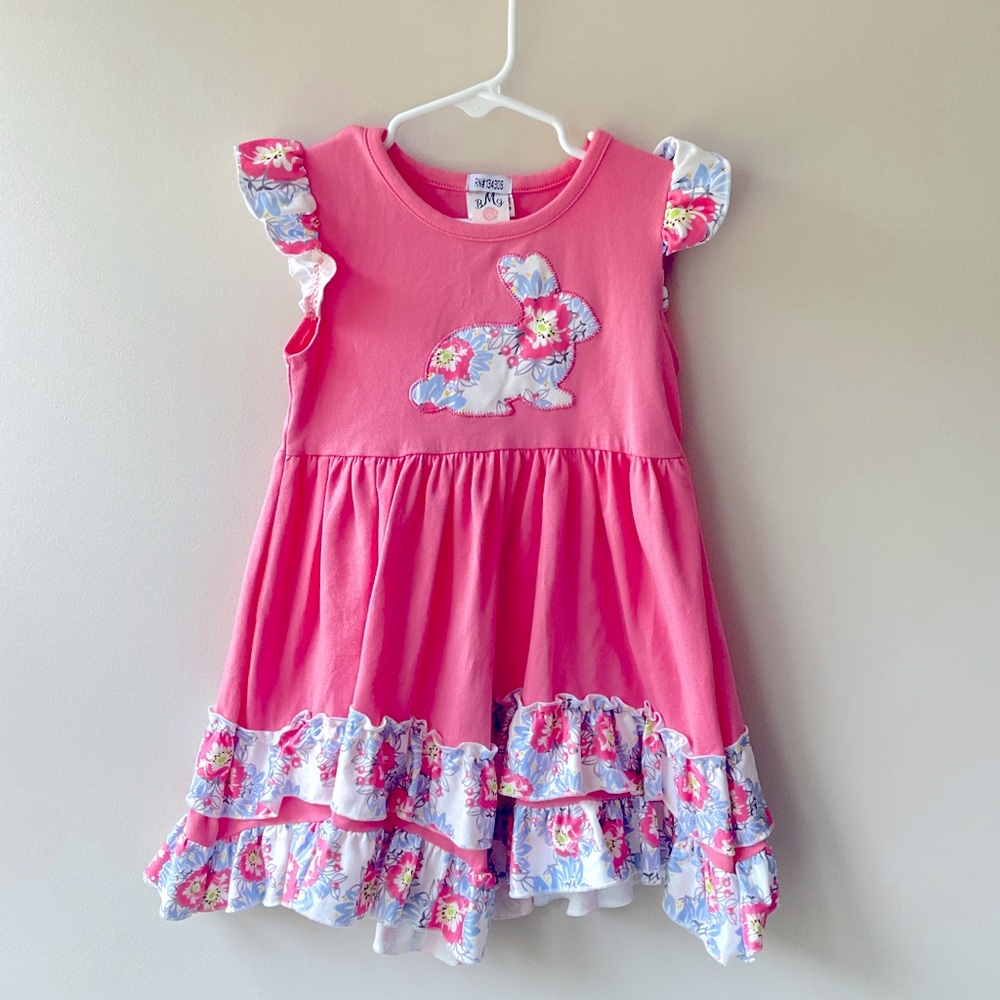 Mia Belle Pink Bunny Dress